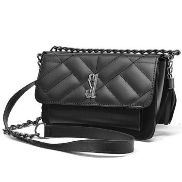 Imagem de  Bolsa Feminina Le Boy Bordada, Pequena, Elegante, Luxuosa,  Alça Lisa