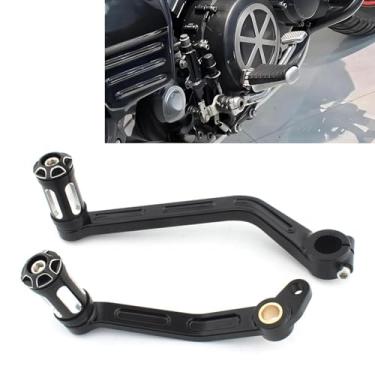 Imagem de FINMOKAL Kit de pedal de alavanca de câmbio de braço de freio de motocicleta compatível com Yamaha V-max 1200 1985-2007