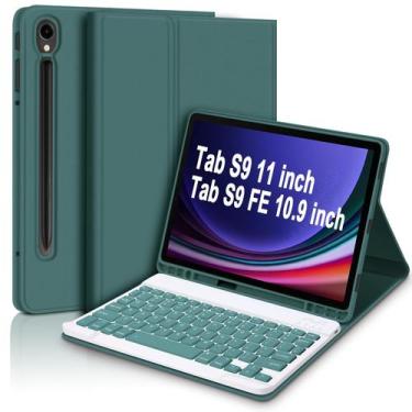 Imagem de Capa de teclado GOKOCO para Samsung Galaxy Tab S9 FE 10.9/S9 11