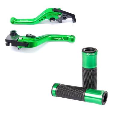 Imagem de Manete Manopla Esportivo Stark Race B-king Bking Gsx 1300, Verde