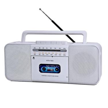 Imagem de WIITHINK Gravador De Fita Cassete Boombox Com Bluetooth, Rádio Am/Fm/Sw, Gravação Em Cassete/Usb/Sd, Som Premium De 10 W, Alimentação Ca/Cc, Tocador De Fita Cassete Portátil