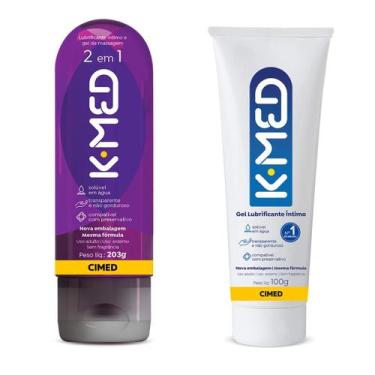 Imagem de Kit K-med 100g Gel Lubrificante Íntimo + K-med 2 em 1 Roxo 200ml 1 - C