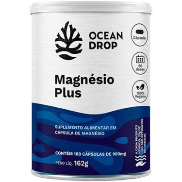 Imagem de Magnésio Plus 4 Tipos de Magnésio Vegano (180 Capsulas) - Ocean Drop