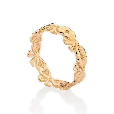 Imagem de Anel rommanel feminino banhado ouro 18k anel laços 513549, 20