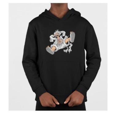 Imagem de Blusa Moletom Luffy Gear 5 Chapéu De Palha Anime Monkey D Luffy - Hele