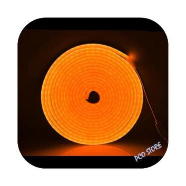 Imagem de Fita Neon Led Alto Brilho 5m Flexível Prova Dágua 12v Laranja - PCO