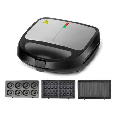 Imagem de Sanduicheira Grill Multifuncional Waffle Donut Bolinho Voltagem:110V -