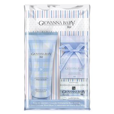 Imagem de Kit Giovanna Baby Blue Colônia Hidratante e Sabonete Vegetal