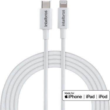 Imagem de Cabo iPhone USB-C Intelbras MFI 1,2m - Branco
