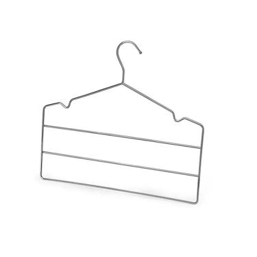 Imagem de Cabide com Cavas Triplo para Calças Cromado Arthi