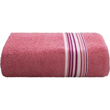 Imagem de Toalha de Banho Vegas 98% Algodão 2% Poliéster 62x130cm Rosa Escuro - Camesa