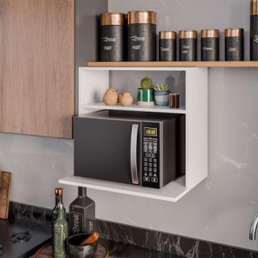 Imagem de Suporte Suspenso Ituni MDP/BP para Micro-ondas Branco G96 - Gran Belo