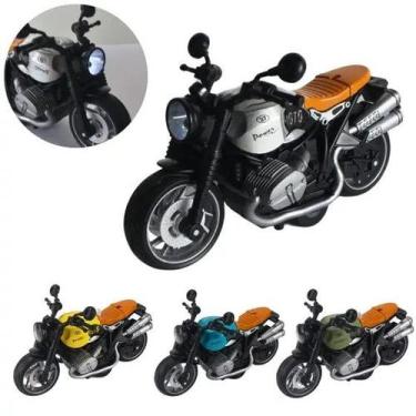 Imagem de Motos De Fricçao de Ferro Miniatura Harley-davidson Dragster Som / Led