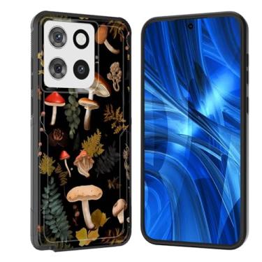 Imagem de JHYYTUJTYP Capa para Moto G Stylus 5G 2025, [Teste de queda de grau militar] Capa protetora resistente à prova de choque resistente para Motorola Moto G Stylus 5G 2025, floresta de cogumelos vintage