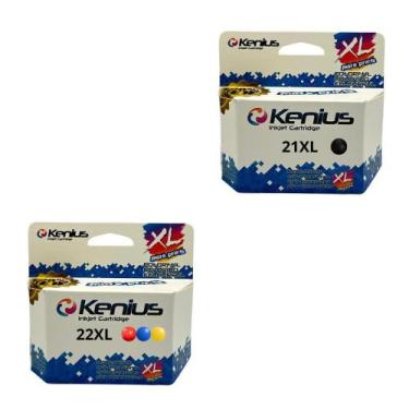 Imagem de CARTUCHO 21XL E 22XL KIT COM PRETO E COLOR COMPATÍVEL PARA  F4180 21 2