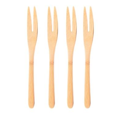 Imagem de LYOR - Conjunto 4 Garfos para Petisco de Bambu 18cm