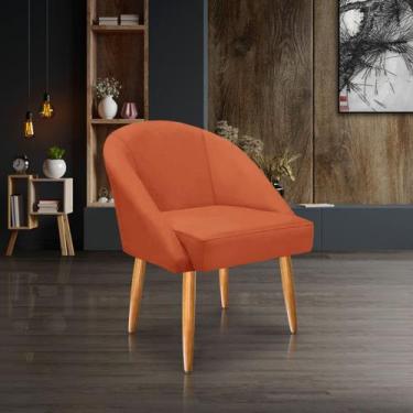 Imagem de Cadeira Lua Veludo Decorativa Luxo Poltrona Lua Sala de Estar, Salão, 