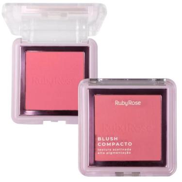 Imagem de Blush Compacto Facial Alta Pigmentação Ruby Rose Hbf861, Bl20