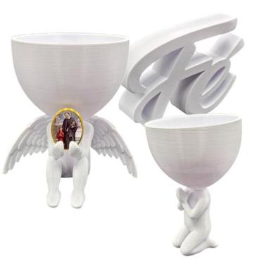 Imagem de Relicario Decoração Casa São Vicente de Paula Anjo Guarda Oração - Poi