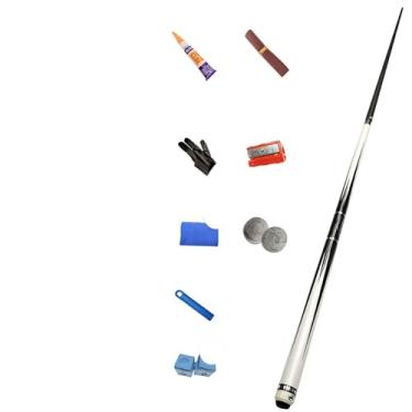 Imagem de Bastão de sinuca de bordo canadense de 1/2 estrutura, taco de bilhar de 58 pol (147 cm), bastões de sinuca para adultos, taco de sinuca para mesas de sinuca, tacos de sinuca (um taco de sinuca +