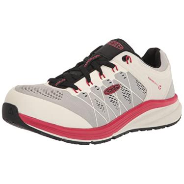 Imagem de KEEN Utility Tênis de trabalho masculino Vista Energy + CT à prova d'água, Vapor/Tapete vermelho, 41