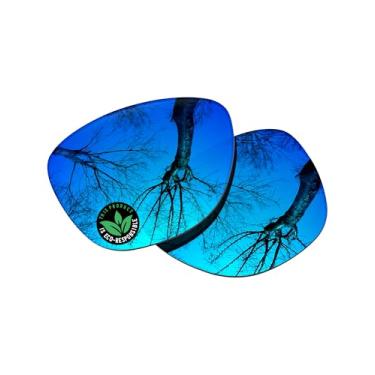 Imagem de Raydi Lentes de reposição de policarbonato para óculos de sol Ray-Ban Meta Skyler RW4010 52 mm - Espelho azul gelo - Polarizado