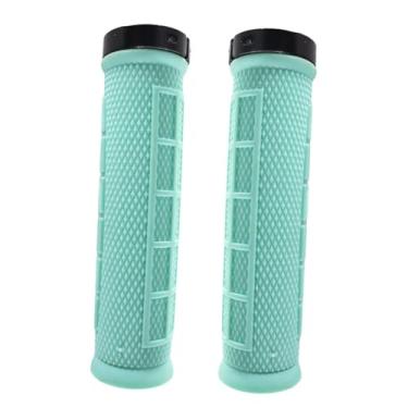 Imagem de simhoa Aperte o guidão de bicicleta Grips de bicicleta Grips multifuncionais não deslizantes à prova de choque para montanha bicicletas 22 mm DIA guia, Verde