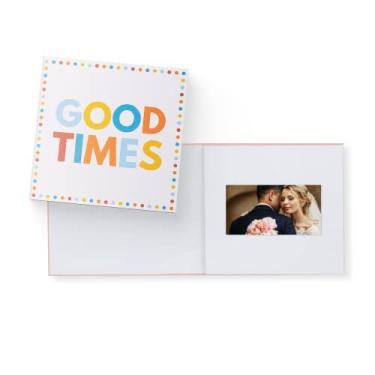 Imagem de Heirloom Good Times Video Book - Crie seu próprio presente de cartão de felicitações digital com suas memórias - aniversário, Natal, casamento - reproduz 10 minutos de vídeo e fotos