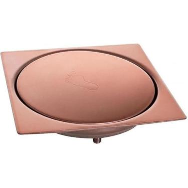 Imagem de Ralo Click Inteligente Rose Gold 10X10 Alto Luxo