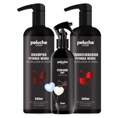 Imagem de Shampoo, Condicionador Pet e Colônia Baby Cães e Gatos Peluche Pitanga