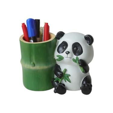 Imagem de Porta-Lápis - Organizador de Mesa Panda para Canetas,Acessórios Multifuncionais Para Organizar Mesa - Estudo, Papelaria e Pincéis de Maquiagem
