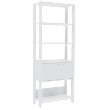 Imagem de Estante Livreiro 1 Porta 166x63 Cm Branco Arly