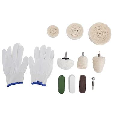Imagem de Kit de 11 peças de polimento de polimento, haste de cera de feltro para móveis de cobre