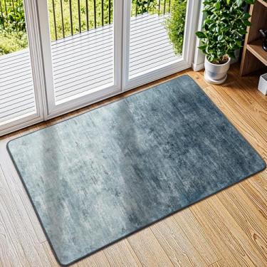 Imagem de LIANLAM Tapete lavável 5 x 7 cm para sala de estar - resistente a manchas antiderrapante tapete boho para quarto, durável e ultrafino vintage grande tapete de área (2 x 3, azul)