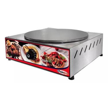 Imagem de Panquequeira Elétrica Máquina Para Crepe Frances Crepeira Disco 37cm -