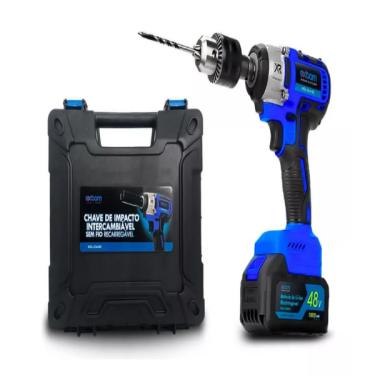 Imagem de Parafusadeira Furadeira Impacto 1/2" 48v 2 Baterias 2000mah C