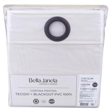 Imagem de Cortina Blackout Lisa 200x160 Slim Pratika Areia