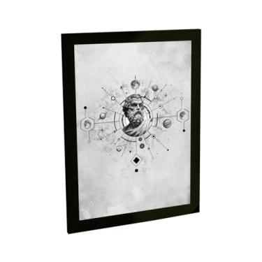 Imagem de Quadro Decorativo Filosofia Estoicismo Planetas Ilustração