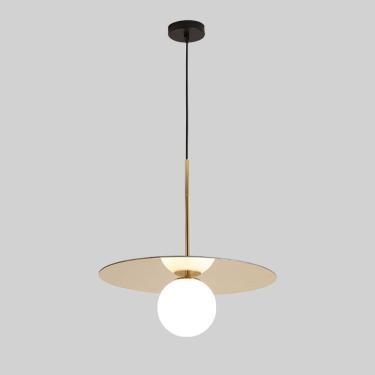 Imagem de Luz Pendente Nórdica Moderna, Abajur De Vidro Branco Mini Lâmpada Suspensa, Lustre Suspenso Semi-embutido De Cabeça única Para Cozinha Ilha Quarto Sala De Estar De Cabeceira Est, Gold, 45cm