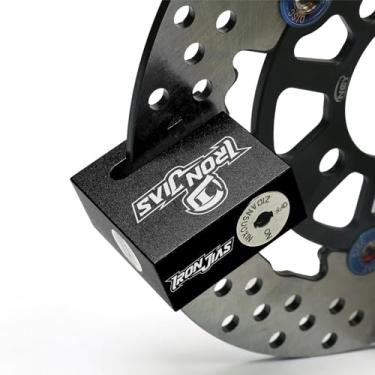 Imagem de Trava de disco de motocicleta antifurto trava de freio de roda liga à prova d'água com cabo de lembrete e 2 teclas, sem alarme para motocicleta, e-scooter, mountain bike