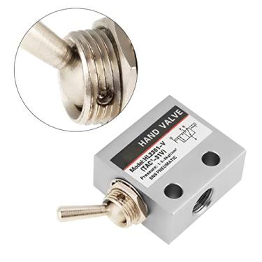 Imagem de aqxreight HL2301 3 Posição 2 Porta Alternância Válvula Mecânica Pneumática A Valvetoggle Mecânico Controlado Valvetoggle Válvula Mecânica 3 Posição 2 de Porta Witch VA