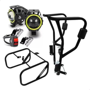 Imagem de Protetor Motor + Afastador Alforge Lander Até 2018 + farol Led