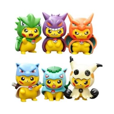 Imagem de Figuras De Pokémon Caixa Surpresa Pikachu Charizard Bulbasaur Blastois