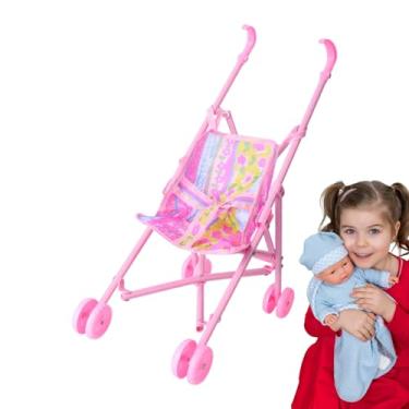 Imagem de Carrinho De Bonecas, Brinquedo De De Conta Para Meninas, Brinquedo Portátil De Imitação Para Bebé Para Berçário, Quarto, Jardim De Infância E Atividades Familiares