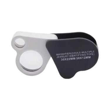 Imagem de Lupas De Leitura Grandes 30X Portáteis Com 12 Luzes LED Para Reparo De