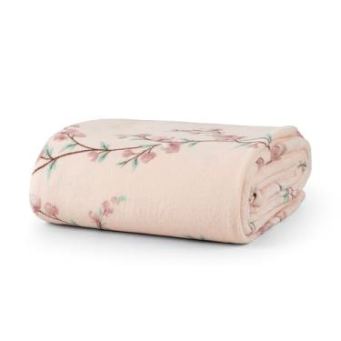 Imagem de Cobertor Queen Manta Microfibra Fleece 01 Peça (Toque Aveludado) Tradi Floral