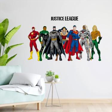 Imagem de Adesivos de parede de super-heróis para crianças – Adesivos de personagens de desenho animado para quarto de meninos, adesivo removível DIY para sala de estar, quarto, berçário, sala de jogos
