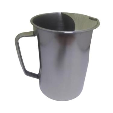 Imagem de Bothyi Jarra de água grande para bebidas Cold Kettle, à prova de vazamentos, de aço inoxidável, para cubos de gelo comercial, para cozinha de escritório, 1.4l