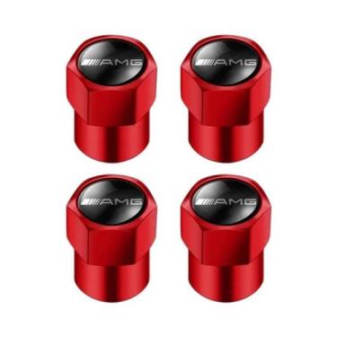 Imagem de Mercedes Benz AMG Tampa Da Haste Do Pneu Do Carro 4 Unidades Em Liga D