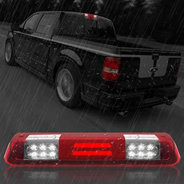 Imagem de Conjunto de 3 luzes de alta montagem, para Ford F150, 2007-10 Ford Explorer Sport Trac, 2006-08 Lincoln Mark LT terceiro centro de carga traseira de luz de freio de LED traseira de freio traseira de duas fileirasBanpo vermelho BP-HMBL-0408FORDF150-UG-RD-FBA
